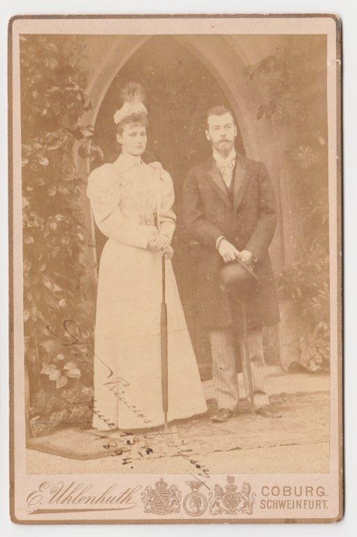 Princess Alix of Hesse – Russian Tsarina - with her Husband, Tsar Nicholas II