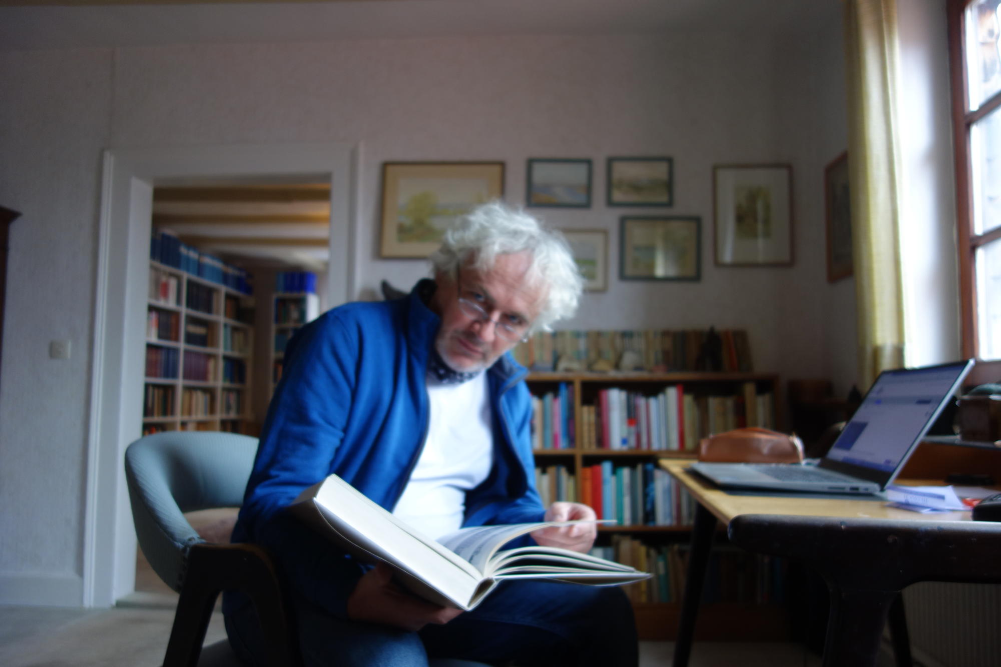 Immersed into the riches of the Balneological Library, Project Leader Christian Noack