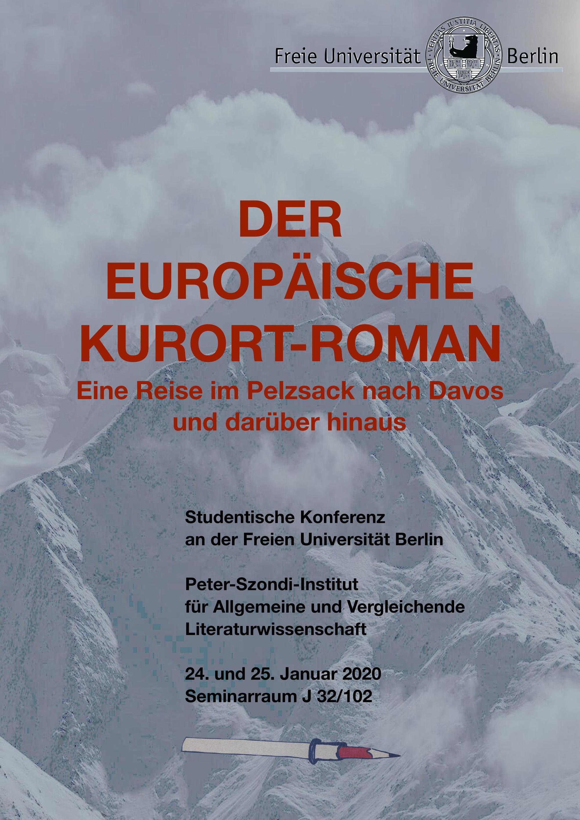 Student Conference The European Spa Novel (Berlin 2020) Programme