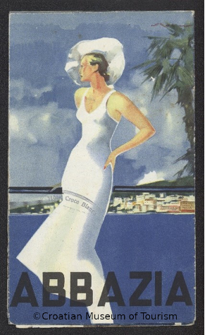 Brochure „Abbazia“ (back cover), between 1918 and 1943., Auskünfte Kurkommission Abbazia, HMT-2480
